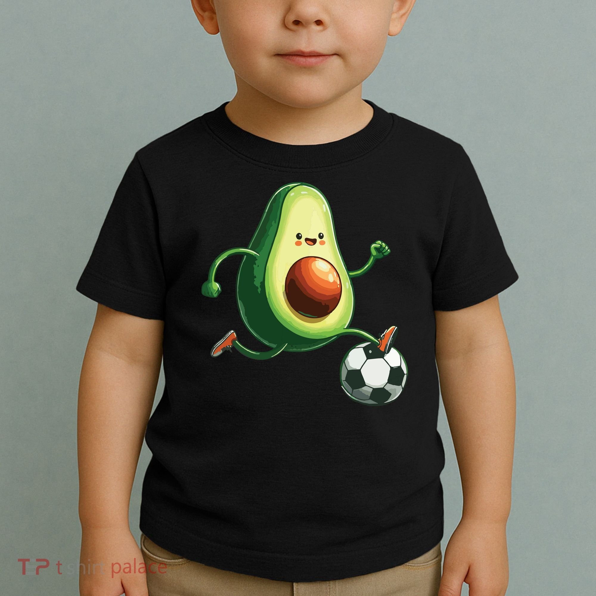 Avocado Playing Football Toddler T-Shirt