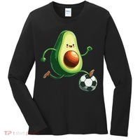 Avocado Playing Football Women's Long Sleeve Shirt thumb 0