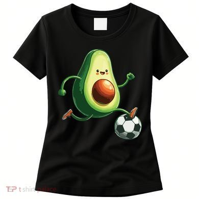 Avocado Playing Football Women's T-Shirt
