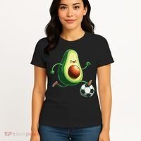 Avocado Playing Football Women's T-Shirt thumb 4