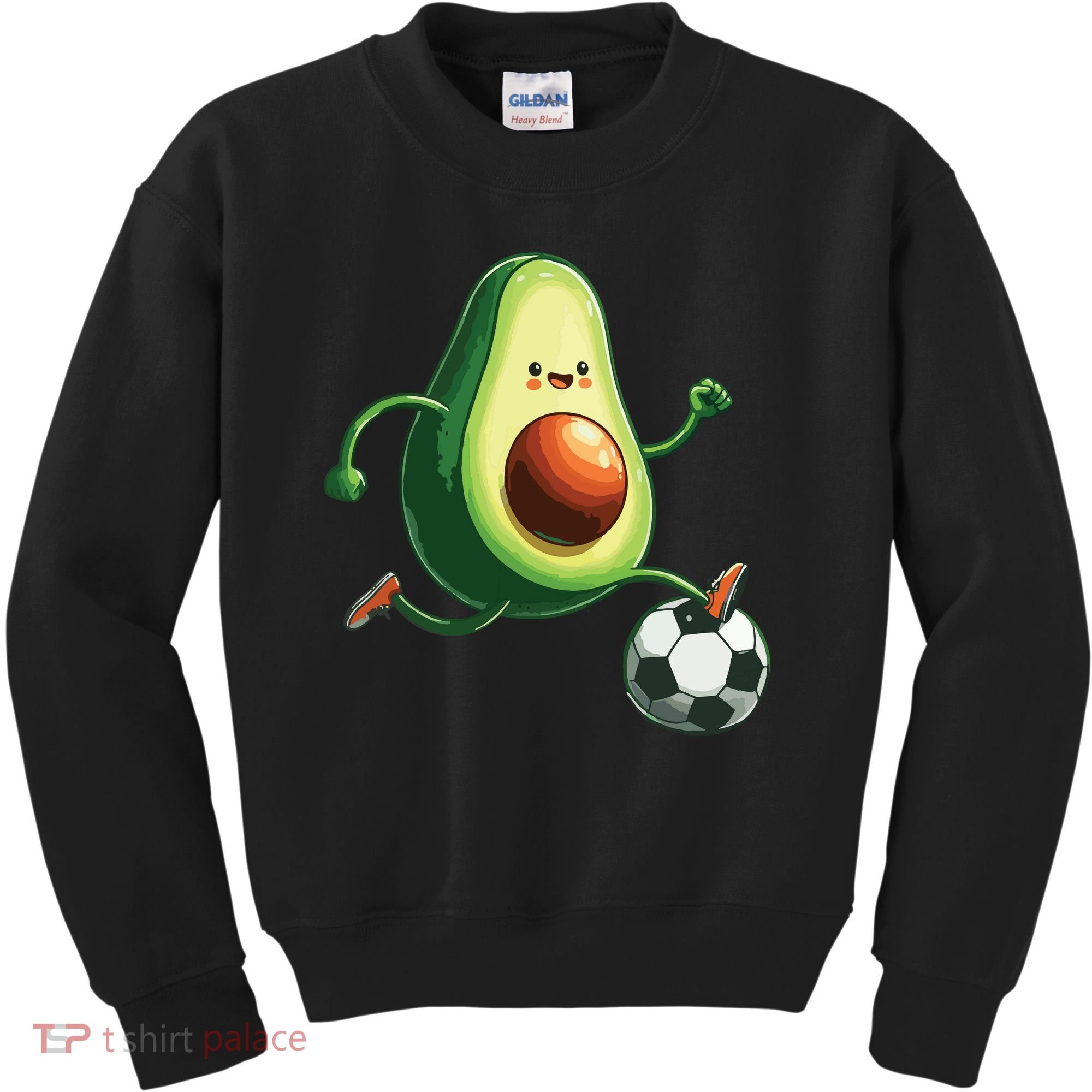Avocado Playing Football Kids Sweatshirt