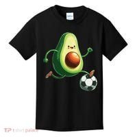 Avocado Playing Football Kids T-Shirt thumb 0