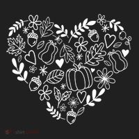 Autumn Pumpkin Fall Lover Heart Gift Women's Sweatshirt thumb 2