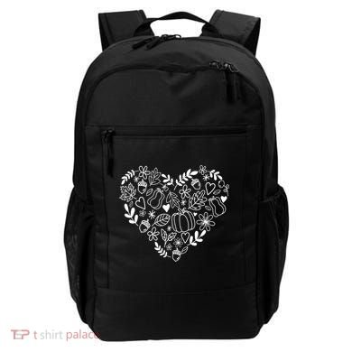 Autumn Pumpkin Fall Lover Heart Gift Backpack