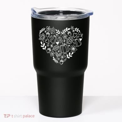 Autumn Pumpkin Fall Lover Heart Gift Tumbler