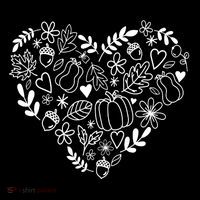 Autumn Pumpkin Fall Lover Heart Gift Tank Top thumb 6