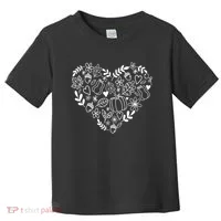 Autumn Pumpkin Fall Lover Heart Gift Toddler T-Shirt thumb 0