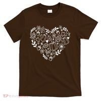 Autumn Pumpkin Fall Lover Heart Gift T-Shirt thumb 0