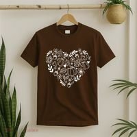Autumn Pumpkin Fall Lover Heart Gift T-Shirt thumb 2