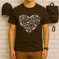 Autumn Pumpkin Fall Lover Heart Gift T-Shirt thumb 6