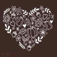 Autumn Pumpkin Fall Lover Heart Gift Coaster thumb 2