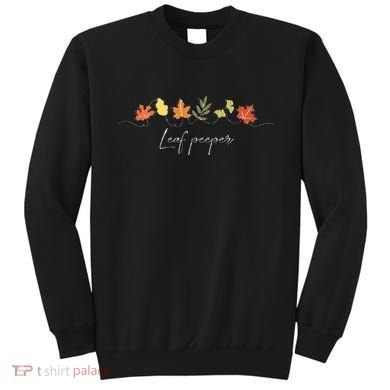 Autumn Peeping Fall Foliage Leaf Peeper Thanksgiving Sweatshirt
