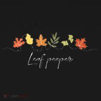 Autumn Peeping Fall Foliage Leaf Peeper Thanksgiving Coaster thumb 2