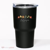 Autumn Peeping Fall Foliage Leaf Peeper Thanksgiving Tumbler thumb 0