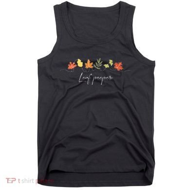 Autumn Peeping Fall Foliage Leaf Peeper Thanksgiving Tank Top