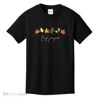 Autumn Peeping Fall Foliage Leaf Peeper Thanksgiving Kids T-Shirt thumb 0