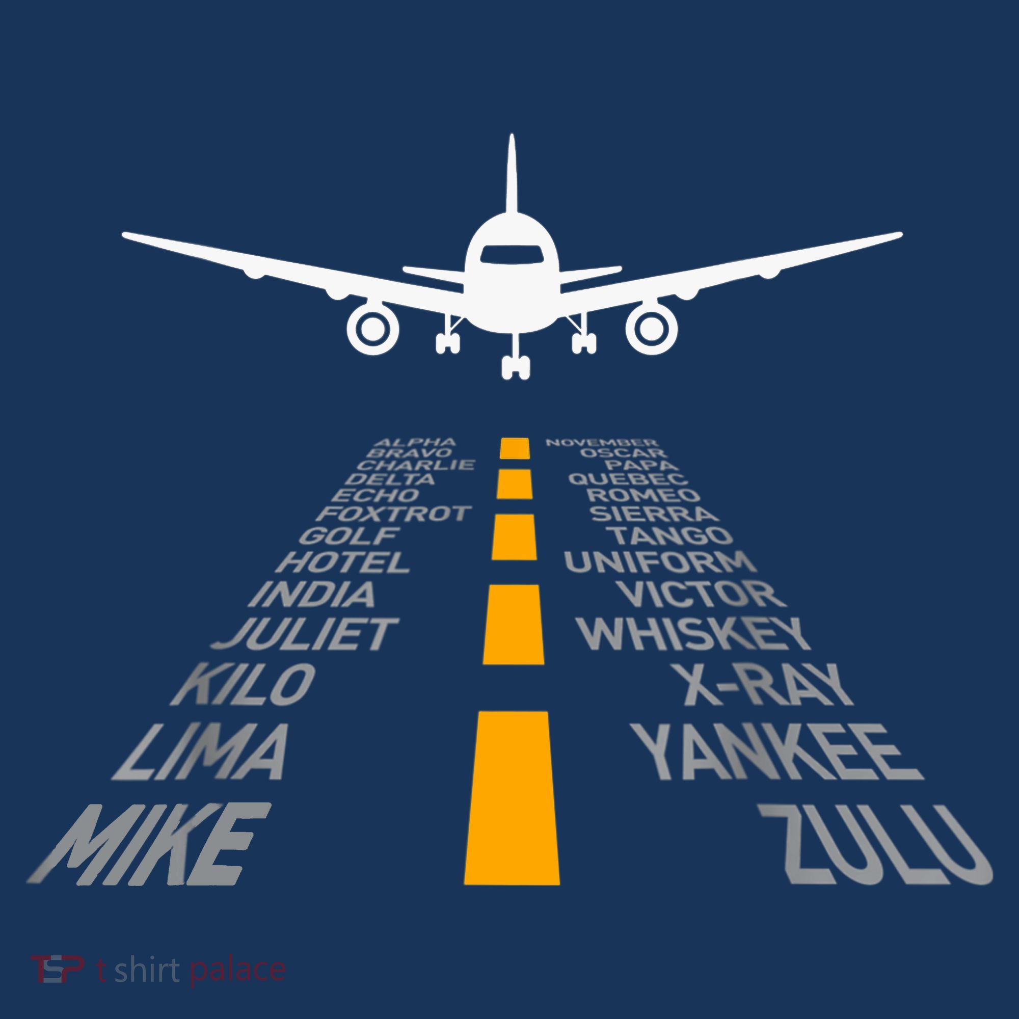 Airplane Pilot Gifts Airport Runway Phonetic Alphabet Plane Long Sleeve Shirt