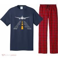 Airplane Pilot Gifts Airport Runway Phonetic Alphabet Plane Pajama Set thumb 0