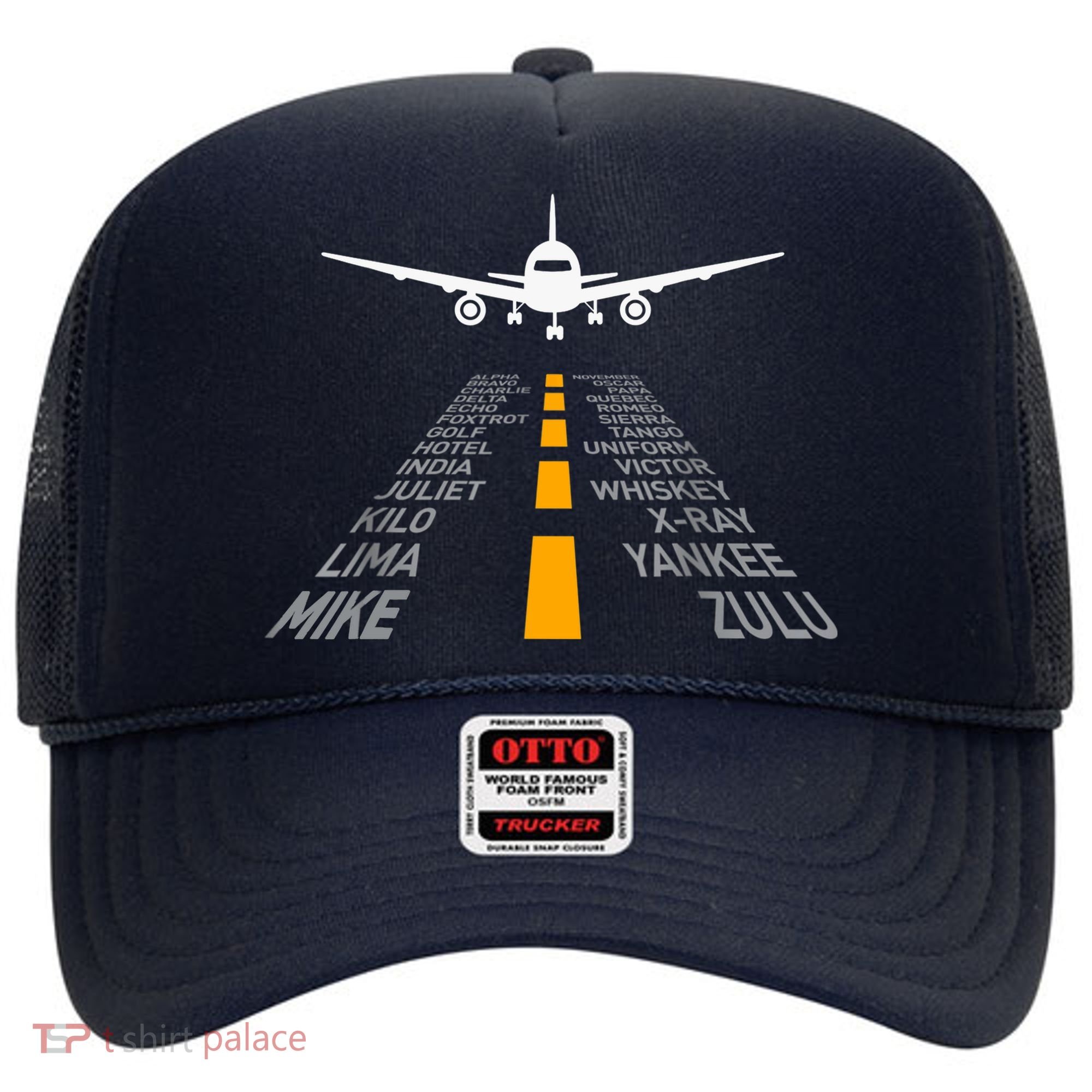 Airplane Pilot Gifts Airport Runway Phonetic Alphabet Plane Hat