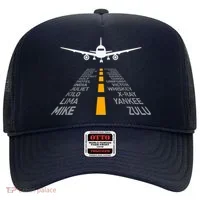 Airplane Pilot Gifts Airport Runway Phonetic Alphabet Plane Hat thumb 0