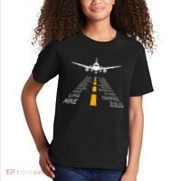 Airplane Pilot Gifts Airport Runway Phonetic Alphabet Plane Kids T-Shirt thumb 2
