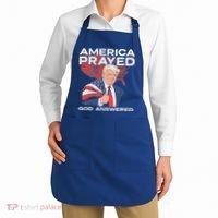 America Prayed God Answered Trump Apron thumb 2