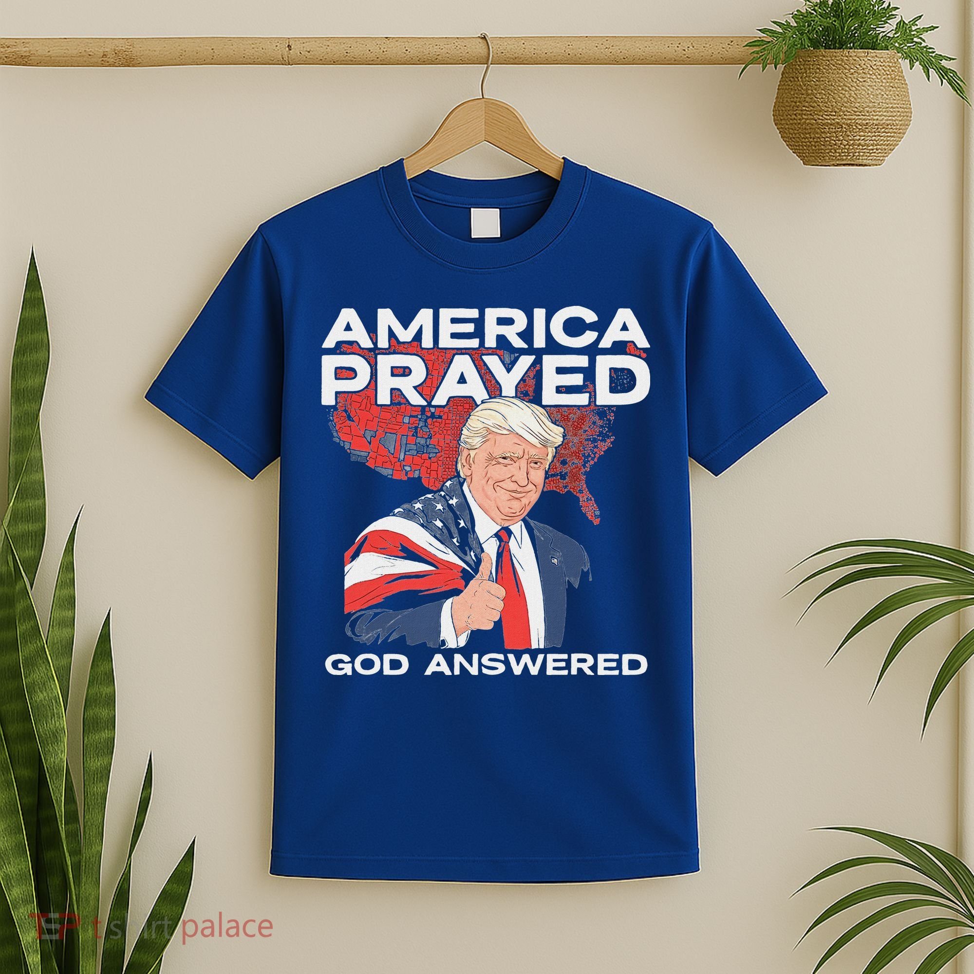 America Prayed God Answered Trump T-Shirt
