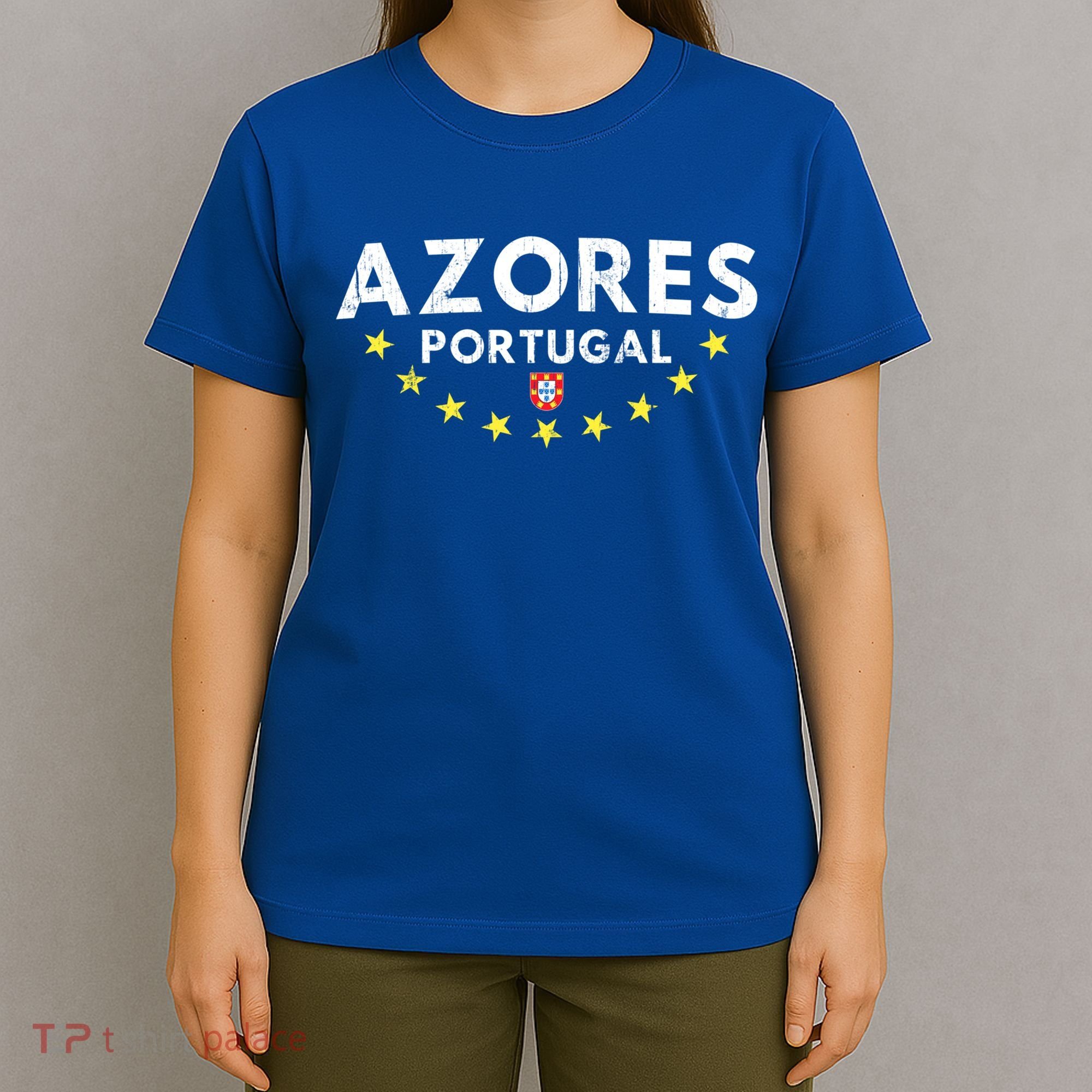 Azores Portugal Gift Distressed Souvenir Vacation Azorean Funny Gift T-Shirt