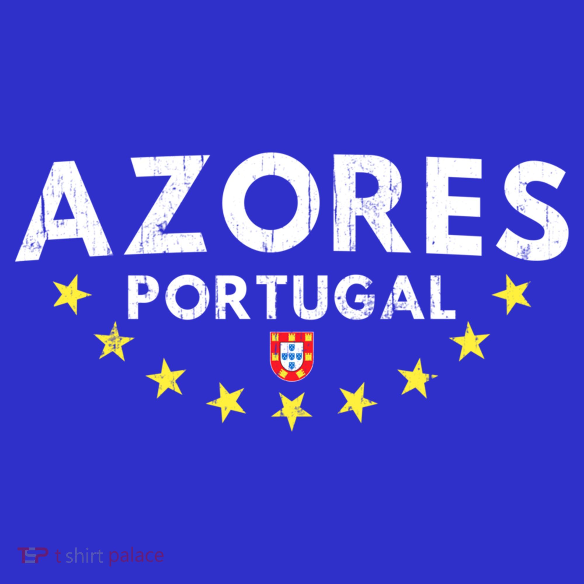 Azores Portugal Gift Distressed Souvenir Vacation Azorean Funny Gift T-Shirt