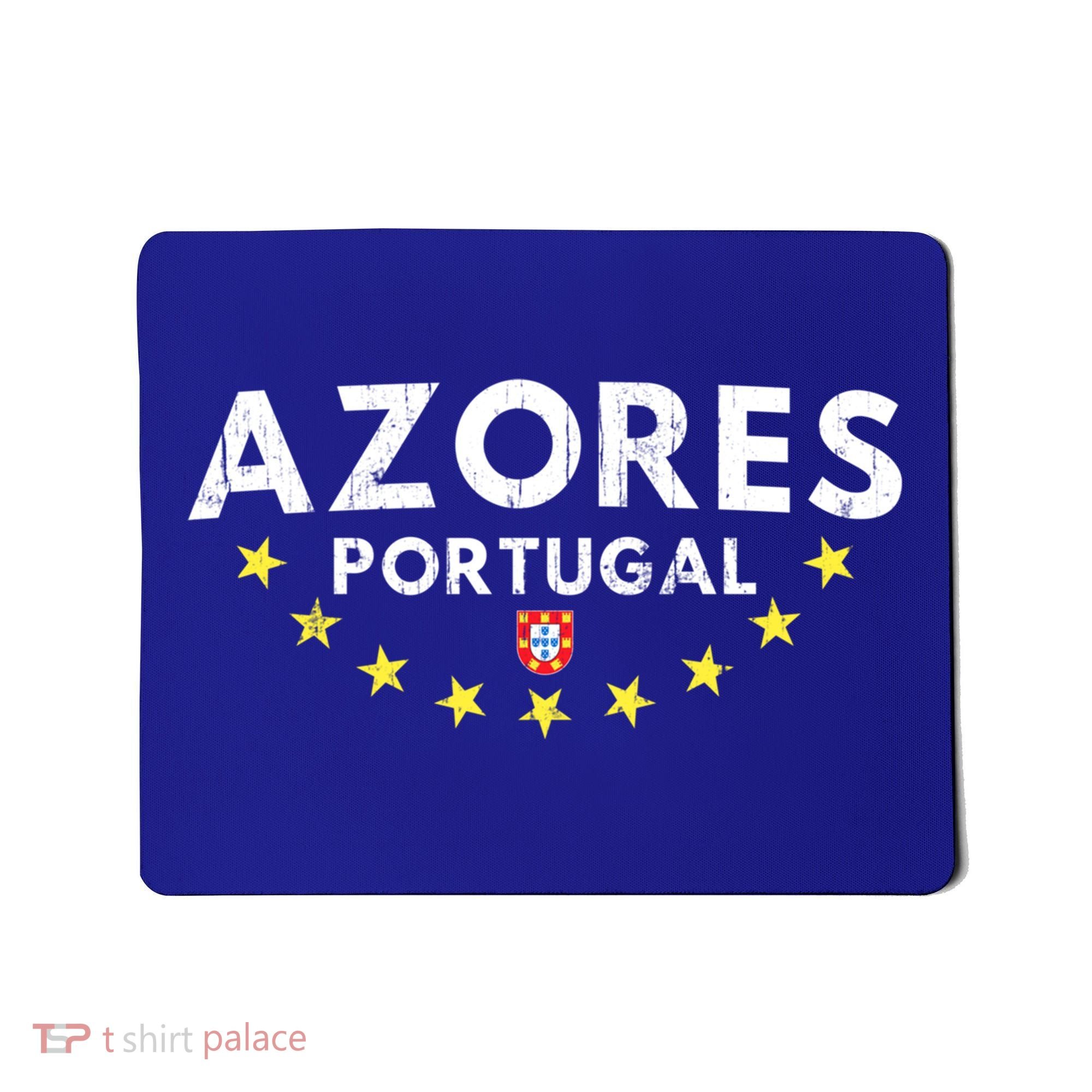 Azores Portugal Gift Distressed Souvenir Vacation Azorean Funny Gift Mousepad