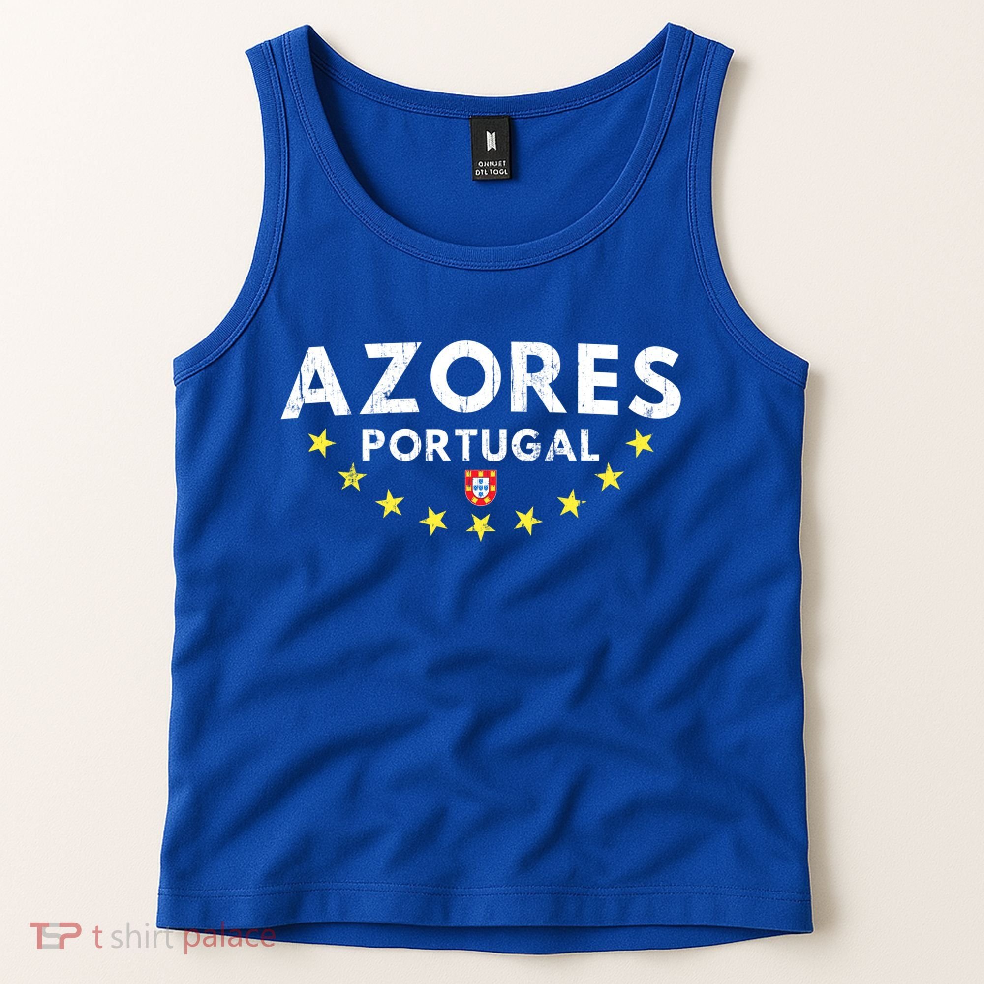 Azores Portugal Gift Distressed Souvenir Vacation Azorean Funny Gift Tank Top