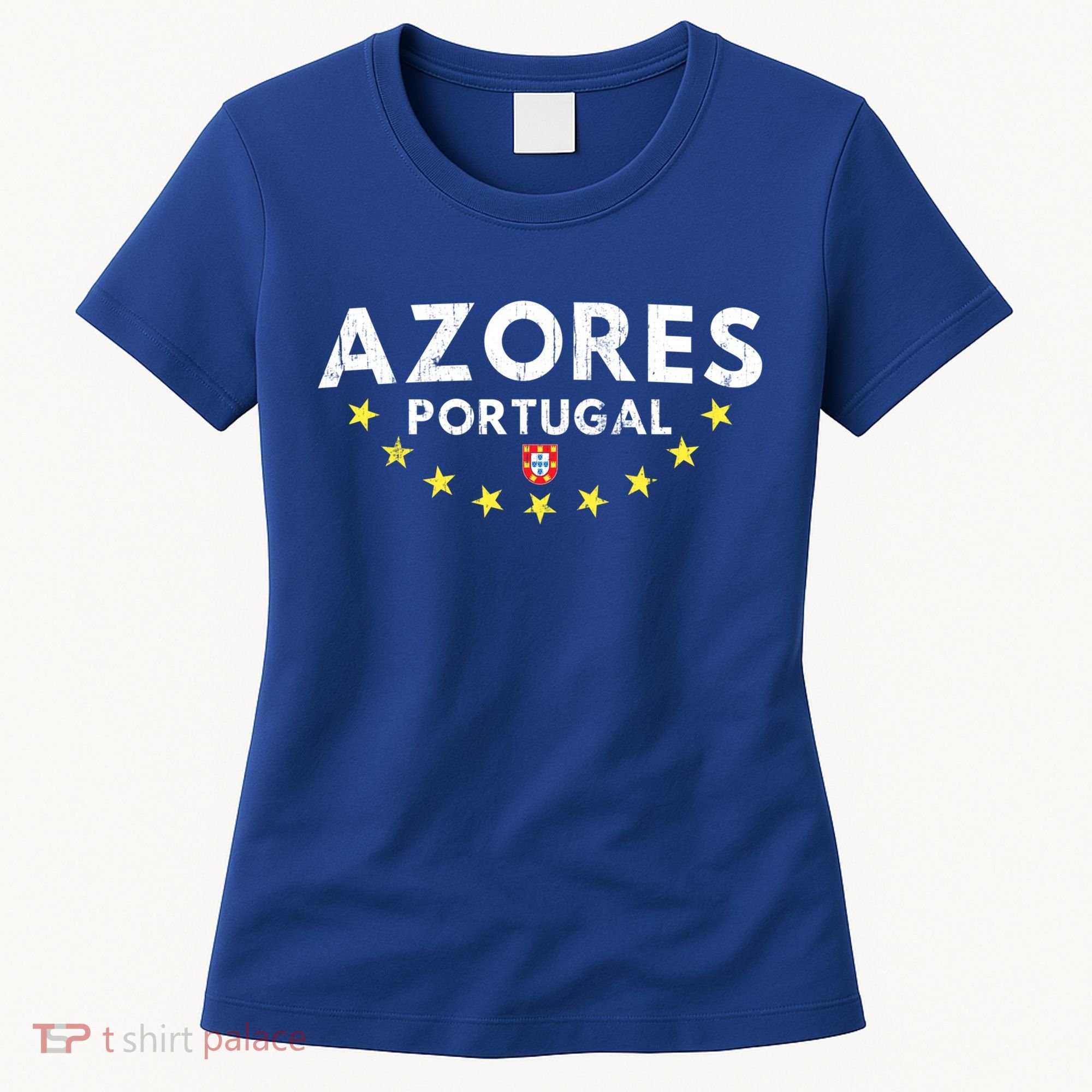Azores Portugal Gift Distressed Souvenir Vacation Azorean Funny Gift Women's T-Shirt