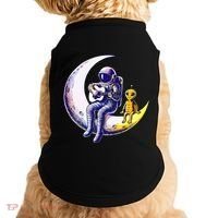 Astronaut Playing Guitar With An Alien On The Moon Doggie Tank thumb 0