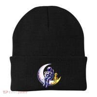Astronaut Playing Guitar With An Alien On The Moon Beanie thumb 0