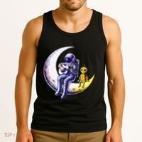 Astronaut Playing Guitar With An Alien On The Moon Tank Top thumb 3