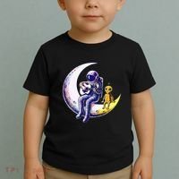 Astronaut Playing Guitar With An Alien On The Moon Toddler T-Shirt thumb 2
