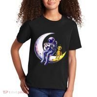 Astronaut Playing Guitar With An Alien On The Moon Kids T-Shirt thumb 2