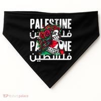 A Palestinian Girl With A Palestinian Bandana Palestine USA-Made Doggie Bandana thumb 0
