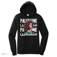 A Palestinian Girl With A Palestinian Bandana Palestine Women's Hoodie thumb 0
