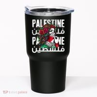 A Palestinian Girl With A Palestinian Bandana Palestine Tumbler thumb 0