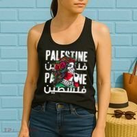 A Palestinian Girl With A Palestinian Bandana Palestine Women's Tank Top thumb 2