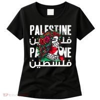 A Palestinian Girl With A Palestinian Bandana Palestine Women's T-Shirt thumb 0