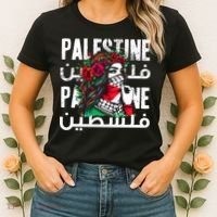 A Palestinian Girl With A Palestinian Bandana Palestine Women's T-Shirt thumb 2