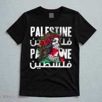 A Palestinian Girl Wearing A Palestinian Bandana Palestine T-Shirt thumb 5