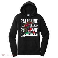 A Palestinian Girl Wearing A Palestinian Bandana Palestine Women's Hoodie thumb 0