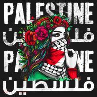 A Palestinian Girl Wearing A Palestinian Bandana Palestine Women's Hoodie thumb 2