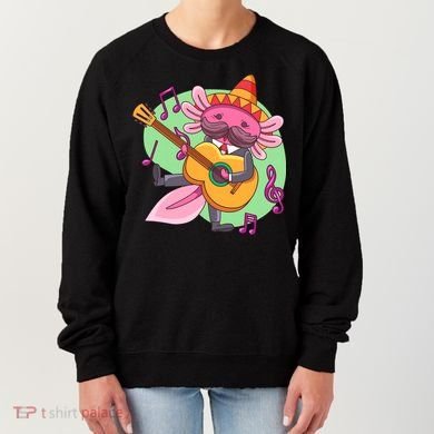 Axolotl Playing Guitar Women's Sweatshirt