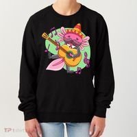 Axolotl Playing Guitar Women's Sweatshirt thumb 0
