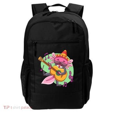 Axolotl Playing Guitar Backpack