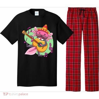 Axolotl Playing Guitar Pajama Set